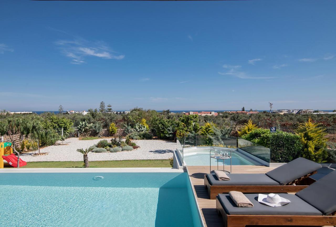 Alba Bianca Villa, Family Retreat With Heated Pool By Thinkvilla Hersonissos  Ngoại thất bức ảnh